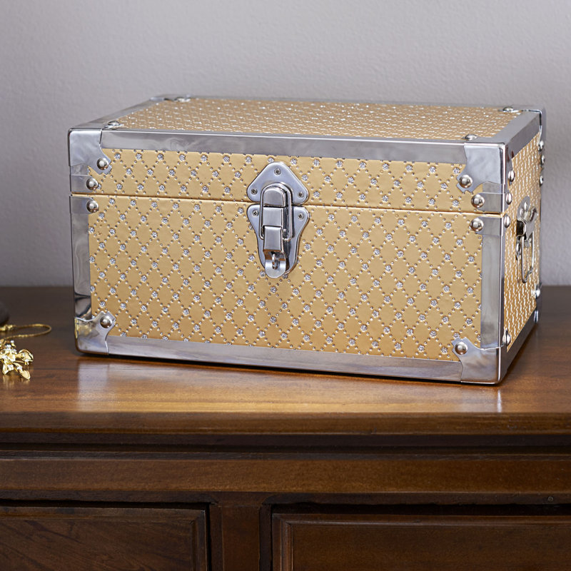 House of Hampton Vencimont Small Bling Decorative Storage Trunk